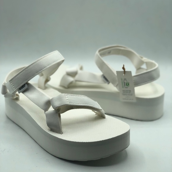 Teva Shoes - Teva W's Universal Flatform Bright White Sandals